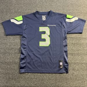 Seattle‎ Seahawks Kids Football Jersey Russel Wilson #3 Kids Size Large (14/16)